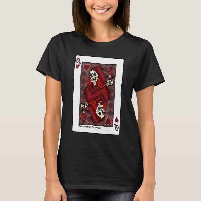 Tote Königin des Herzens T-Shirt (Vorderseite)