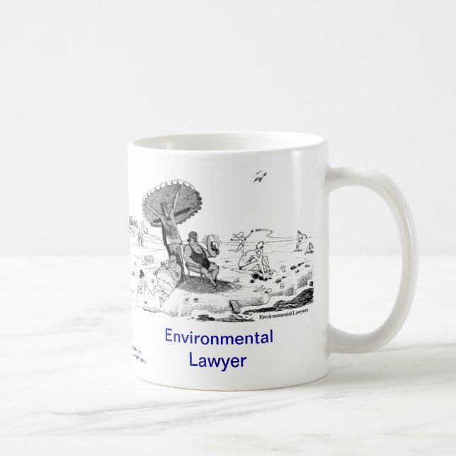 Tote Lawyer™ Klimarechtsanwalt-Kaffee-Tasse Kaffeetasse (Rechts)