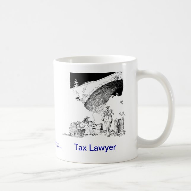 Tote Lawyer™ Steuer-Rechtsanwalt-Kaffee-Tasse Kaffeetasse (Rechts)