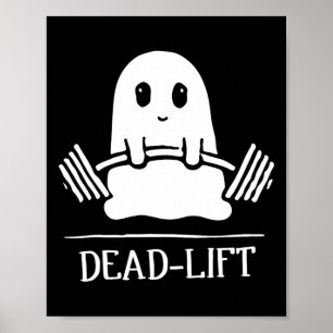 Tote Lift Funny Ghost Gymer Halloween Lifti Poster