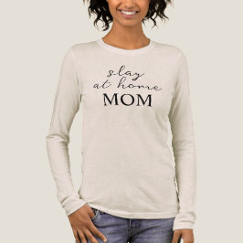 Töte Mama Zuhause Langarmshirt Tri-Blend Shirt