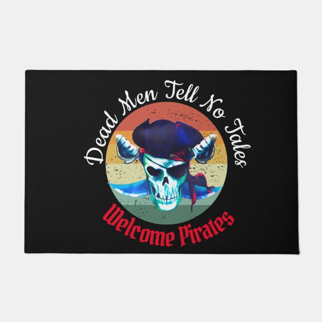 Tote Männer Pirate Party Willkommen Fußmatte (Vorderseite)