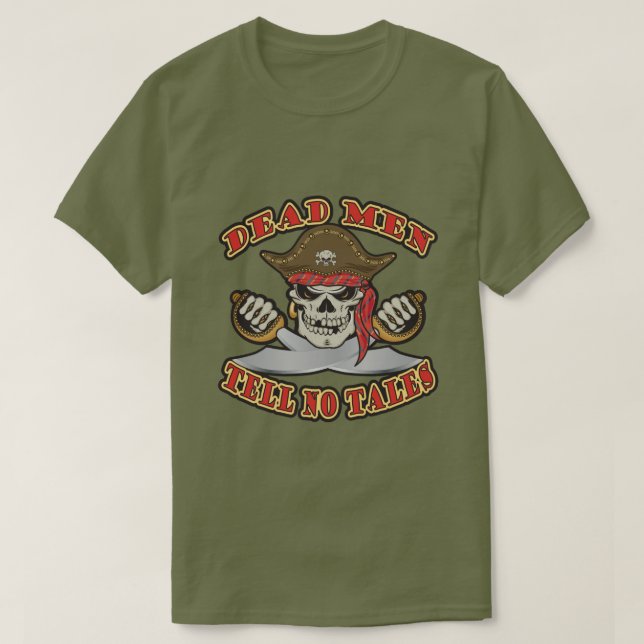 Tote Männer sagen keine Täler T-Shirt (Design vorne)