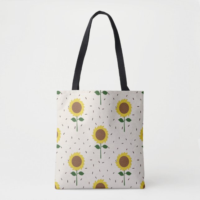 Tote mit Sonnenblumen Tasche (Vorderseite)