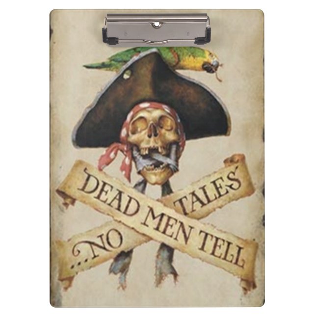 Tote Pirate Klemmbrett (Vorderseite)