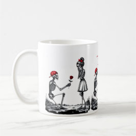 Tote Skelett-Paar mit ewiger Liebe Kaffeetasse