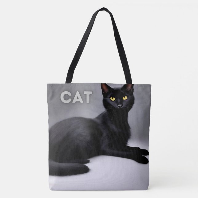 Tote Tackkatze Tasche (Vorderseite)