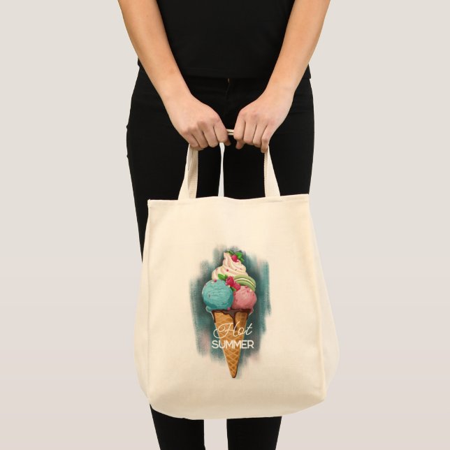 Tote Tag Ice Creme Tragetasche (Vorderseite (Produkt))