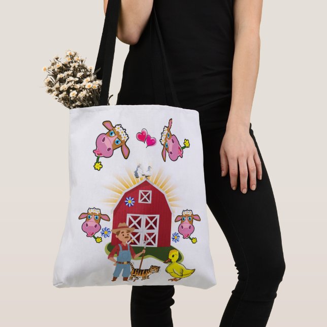 Tote Tag Weiße Landfarm Tasche (Von Nahem)