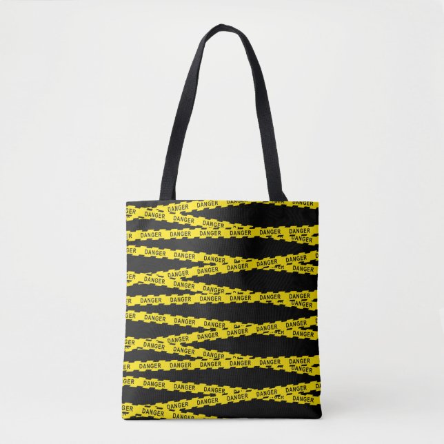 Tote-Tasche "Danger Tape" Tasche (Vorderseite)