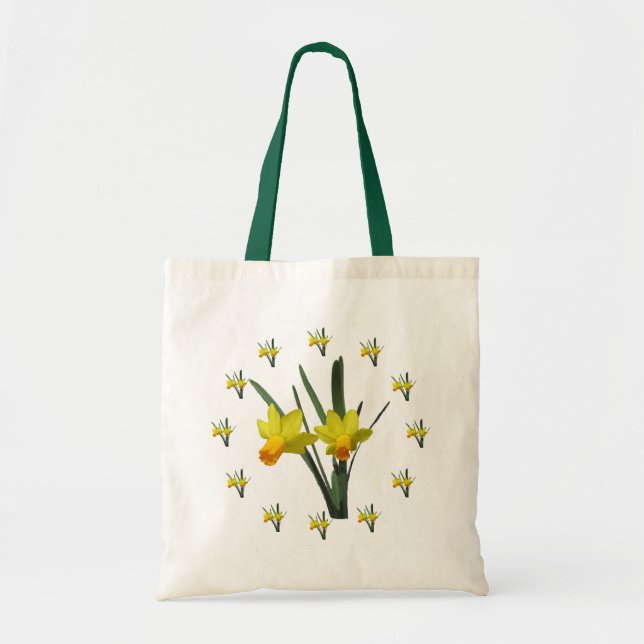 Tote Tasche - düstere Blüten (Vorne)