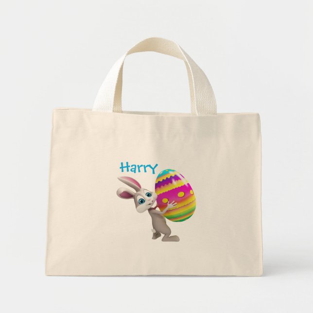 Tote Tasche für die Osterjagd der Kinder - Osterha (Vorne)