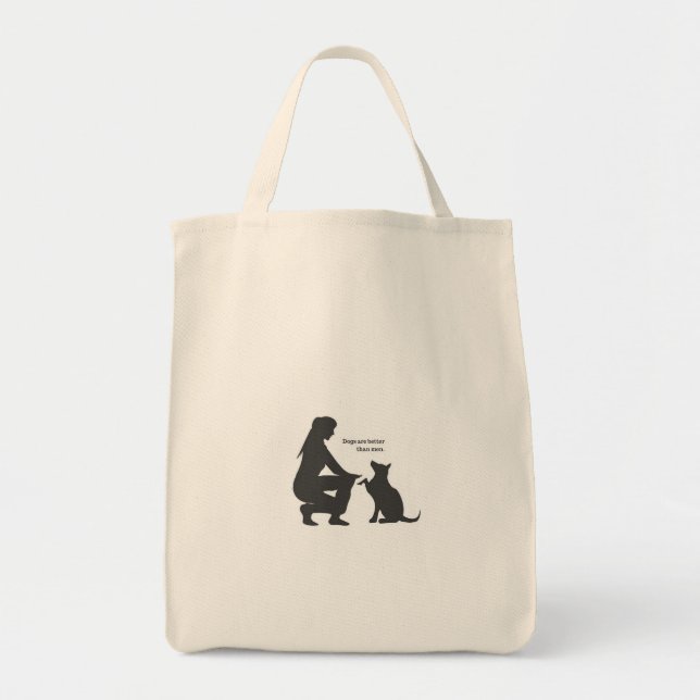 Tote Tasche (Hunde lieben Design) (Vorne)
