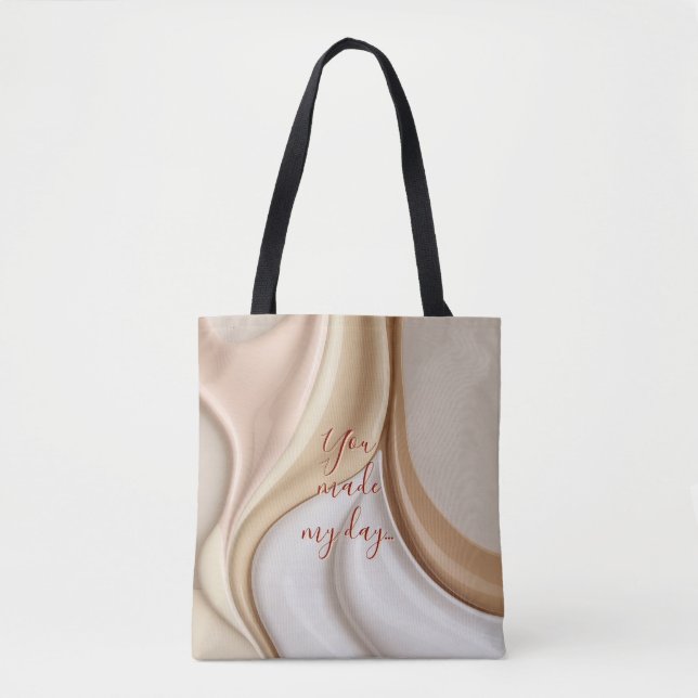 Tote-Tasche in abstrakter Grafik Tasche (Vorderseite)