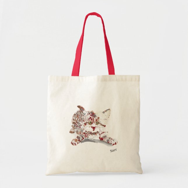 Tote Tasche: Kitten Liebe Tragetasche (Vorne)