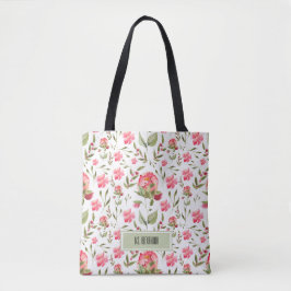 Tote Tasche mit Aquarelltonnen - Stil für unterweg