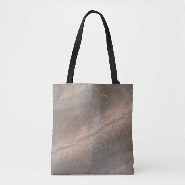 Tote Tasche mit Beige Swirbeldesign (Vorderseite)