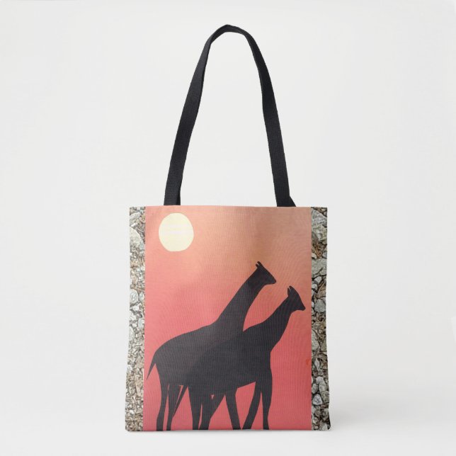 Tote Tasche mit Giraffendesign (Vorderseite)