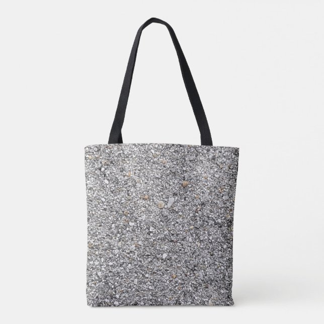 Tote Tasche mit grauem, gesprenkeltem Design (Rückseite)