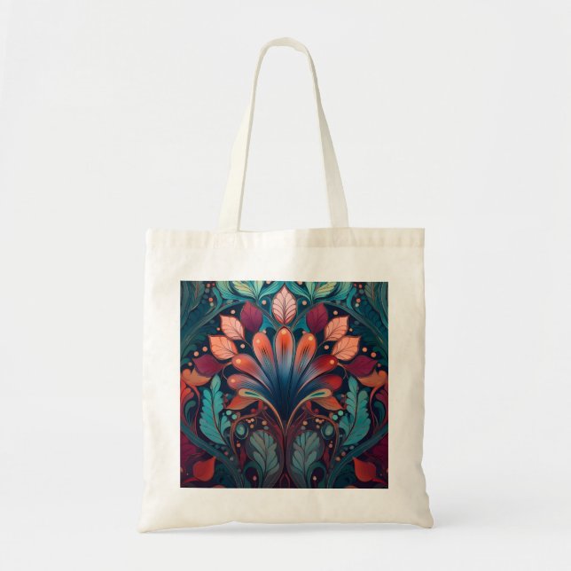 Tote Tasche mit Jugendstil-Design. (Vorne)