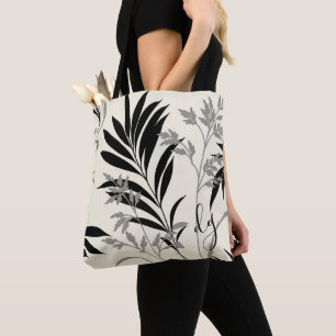 Tote Tasche mit schwarzen und grauen Fronten