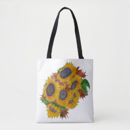 Tote-Tasche mit Sonnenblume gestrichen Tasche