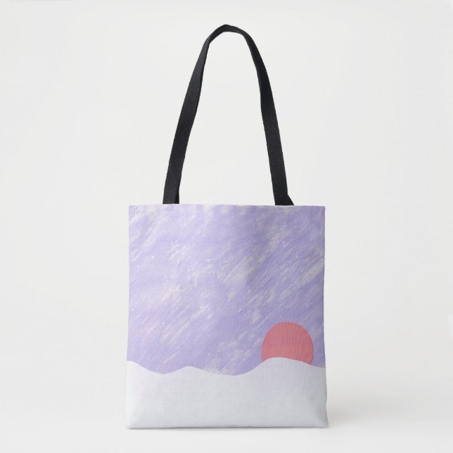 Tote Tasche mit Sonnenuntergang (Vorderseite)