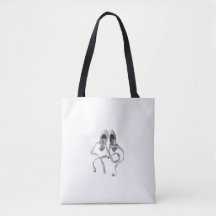 Tote Tasche: Pointe Shoes auf weißem Hintergrund