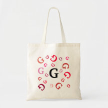 Tote Tasche - Red Jumbled Letters