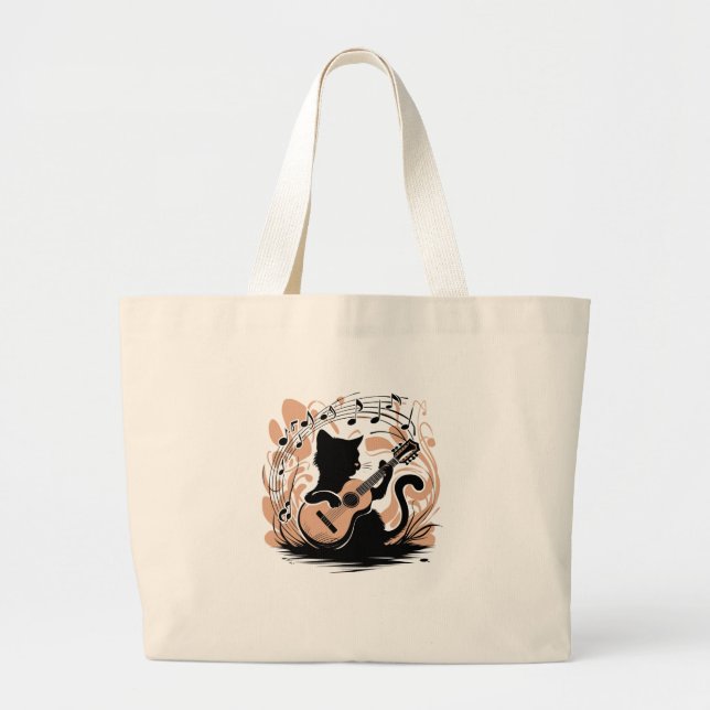 Tote Tasche - Schwarze Katze (Vorne)