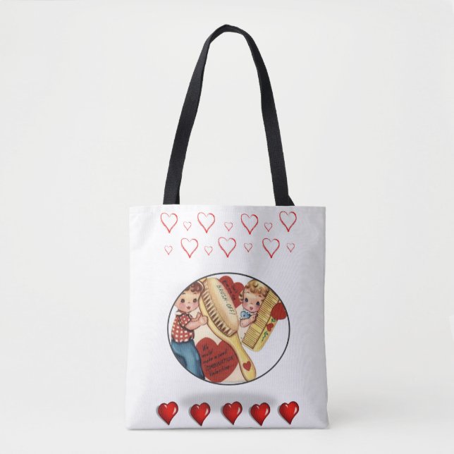 Tote Tasche Valentinstag Liebe Herzen (Vorderseite)