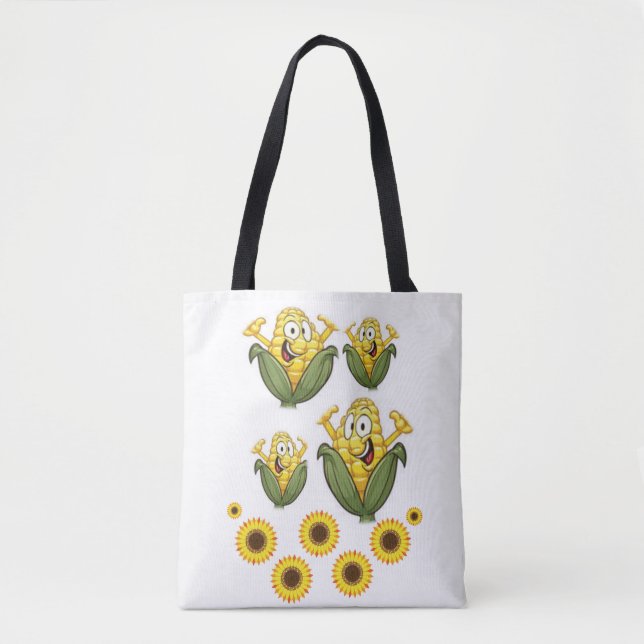 Tote-Tüten-Sonnenblumen Tasche (Vorderseite)