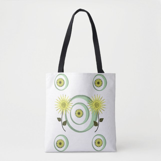 Tote-Tüten-Sonnenblumen Tasche (Vorderseite)