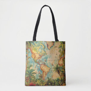 Tote-vintage-atlas-Kollektion Tote Bag Tasche
