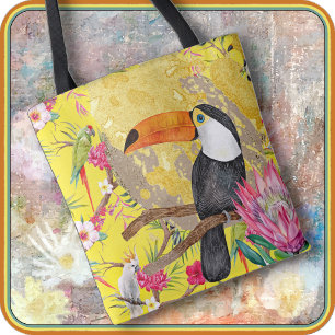 TOTEBEUTEL - Ein Tukan im Dschungel Tasche