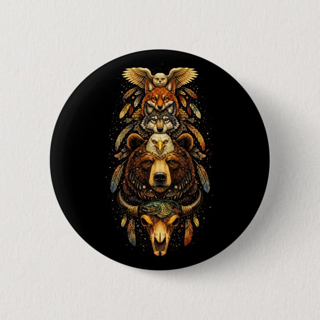Totem Ascendant Button (Vorderseite)