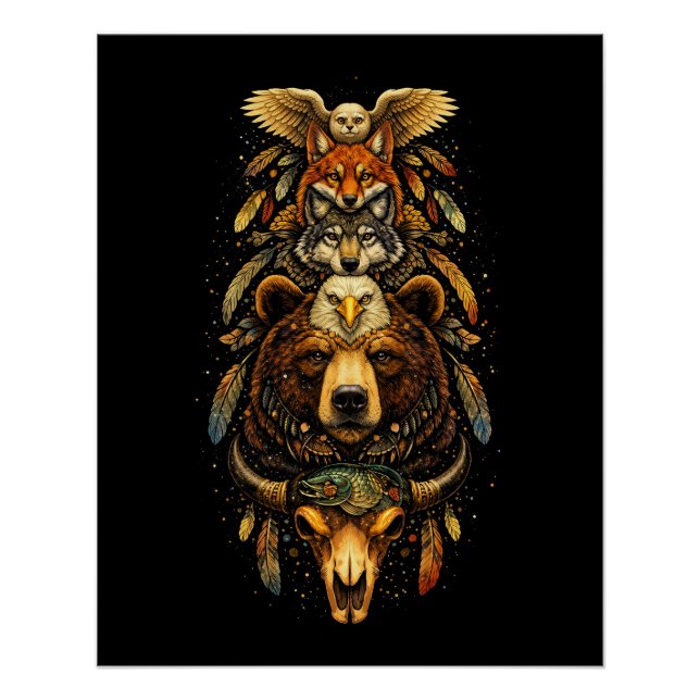 Totem-Aufstieg Poster (Vorderseite)