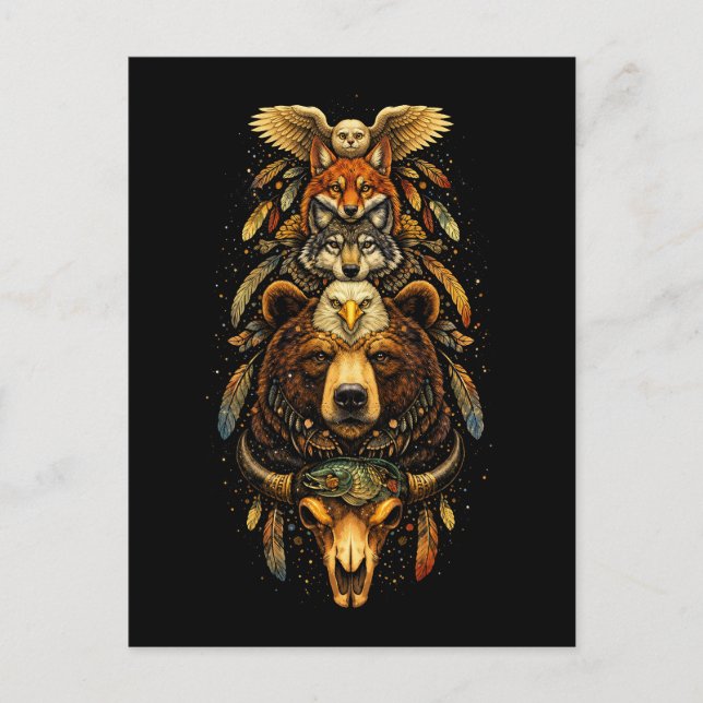 Totem-Aufstieg Postkarte (Vorderseite)