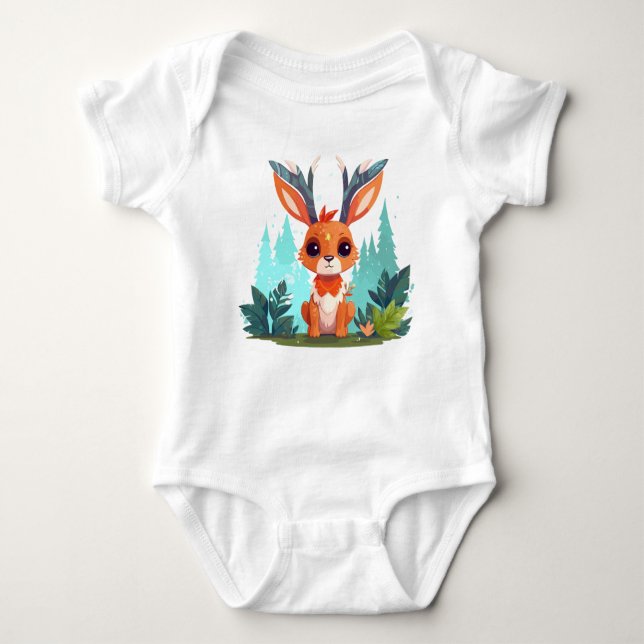 Totem Deer Baby Strampler (Vorderseite)