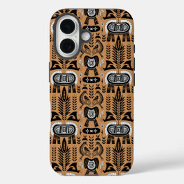 Totem des Kulturerbes - Muster für afrikanische St iPhone 16 Hülle