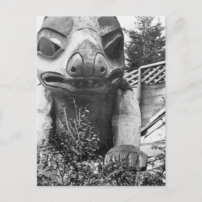 Totem Grave, 1916 Postkarte (Vorderseite)
