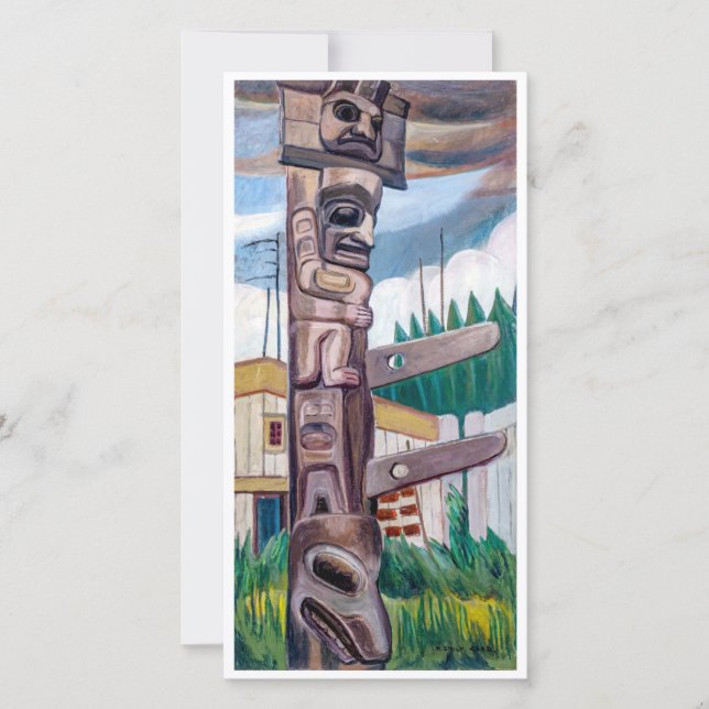 Totem haïda | Emily Carr | Carte de vœux (Devant)