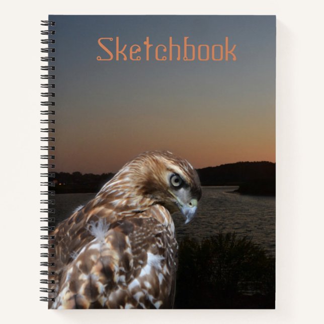 Totem Hawk Sketch Notizbuch (Vorderseite)