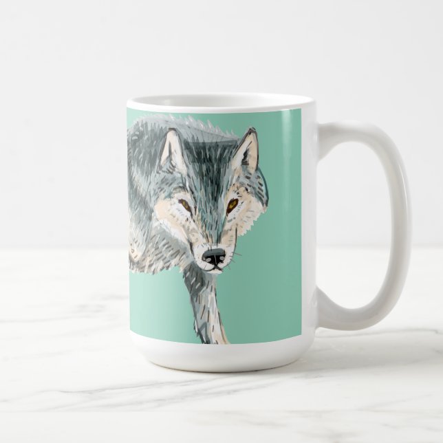 Totem polar wolf kaffeetasse (Rechts)