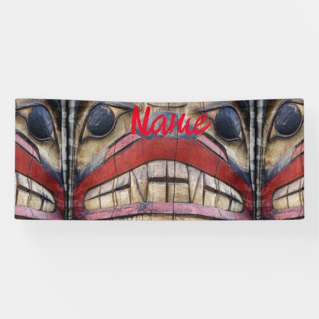 Totem Pole Face Thunder_Cove Banner (Horizontal)