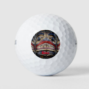 Totem Pole Face Thunder_Cove Golfball