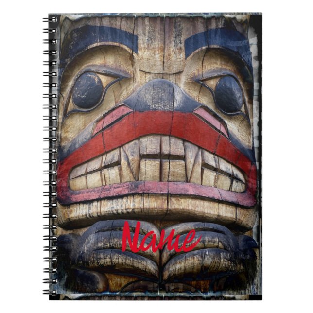 Totem Pole Face Thunder_Cove Notizblock (Vorderseite)