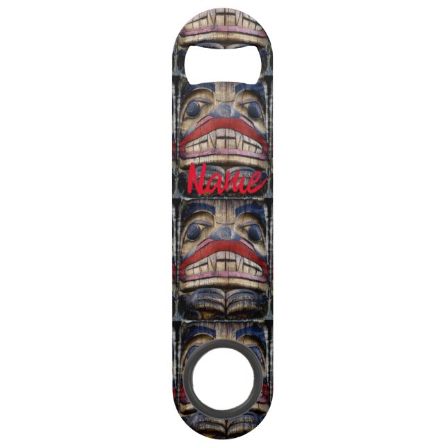 Totem Pole Face Thunder_Cove Speed Flaschenöffner (Vorderseite)