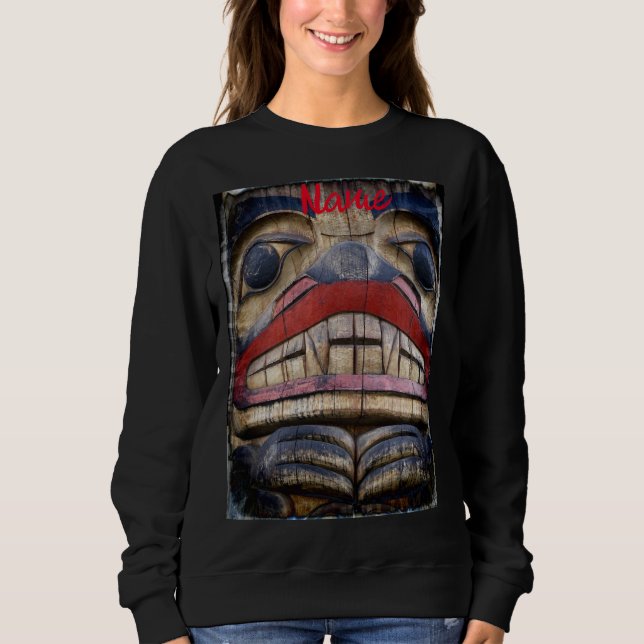 Totem Pole Face Thunder_Cove Sweatshirt (Vorderseite)