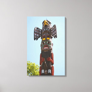 Totem Pole gepackte Leinwand